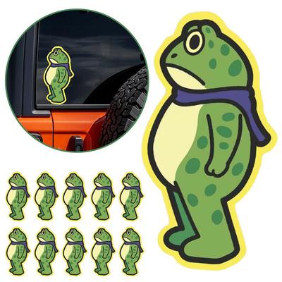 10 STÜCK Frosch Wieder Die Maschine Protest Aufkleber, Humor Nebel Mann Aufkleber Stoßstangenaufkleber Aufkleber für Auto Fenster Laptop Wasserflaschen