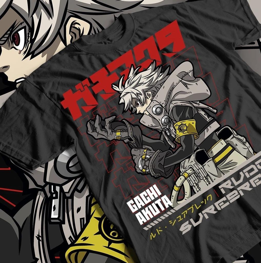 Gachiakuta T-Shirt, japanisches Manga-Anime-Shirt, alle Größen, Baumwolle, Herren, Oversized, Hip-Hop-Streetwear, hochwertige Herrenbekleidung, Kurzarm