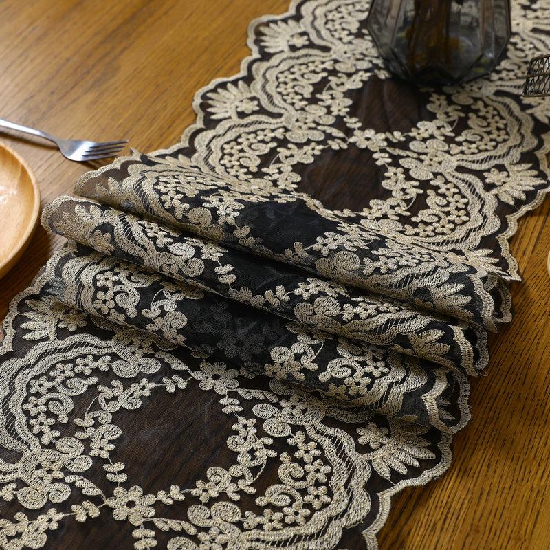 New Table Cloth Lace Cloth Art Nordic Tv Cabinet Tea Table Table Flag Pure White Modern Simple Bed Flag Table Cloth