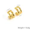 Wind Circle Earrings Women's Stainless Steel Exaggerated Large Earrings Ear Buckles Personalized Ear Accessories Women