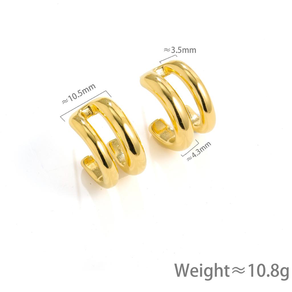 Wind Circle Earrings Women's Stainless Steel Exaggerated Large Earrings Ear Buckles Personalized Ear Accessories Women