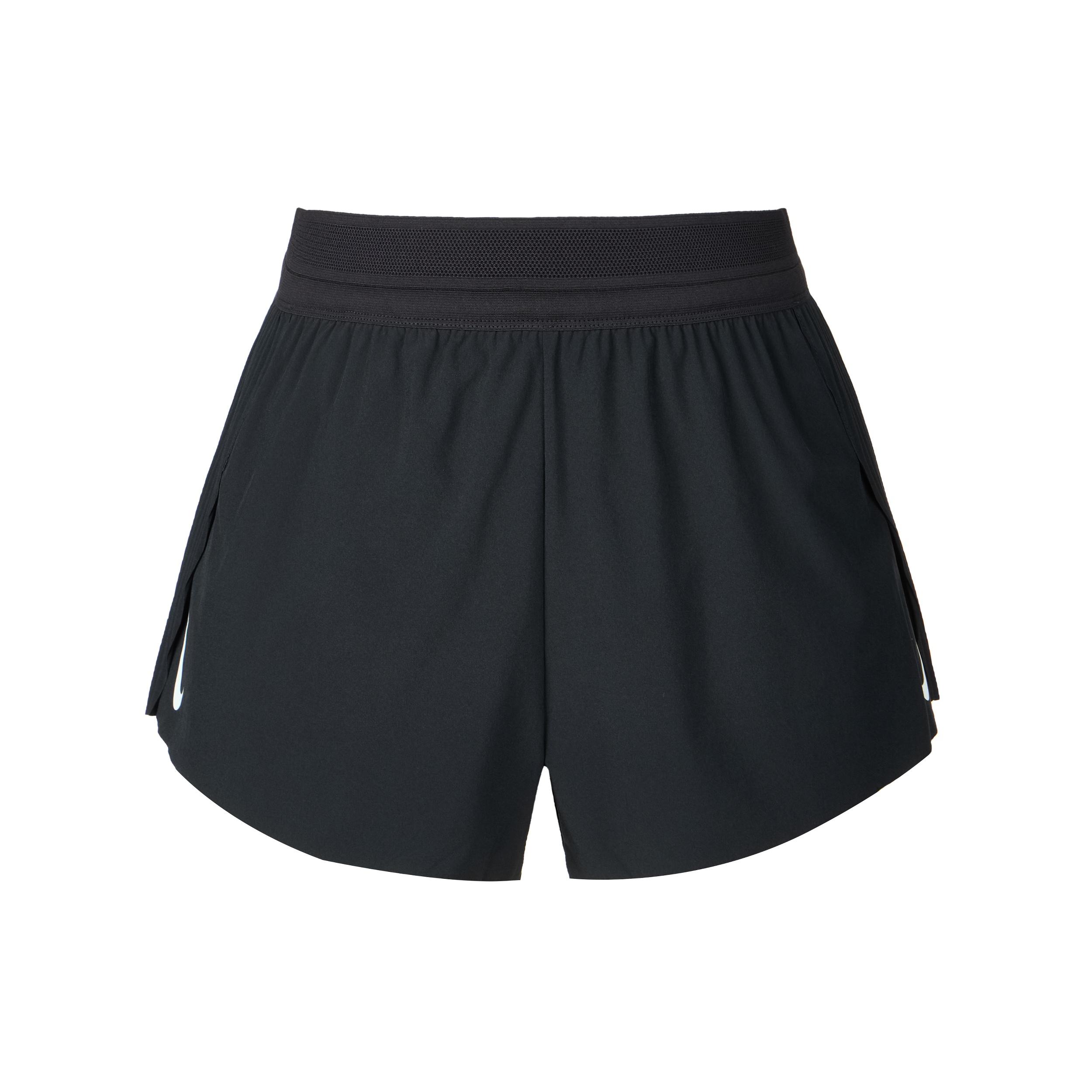 (WMNS) Nike AeroSwift Dri-FIT ADV Mid-Rise Brief-Lined 8cm Shorts Asia Sizing Black White Women s FN2329-010 XL