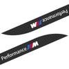 XMVPW1 New X5 For BMW 2pcs Car Side Skirt Sill Carbon Fibre Body Protection Sticker For BMW M Performance 1 3 5 7 Series M3 M4 M5 M6 X1