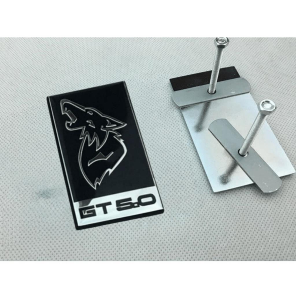 Car front Grille Badge Fender Side Rear Trunk Tailgate Wolf Badge Sticker Emblem Decal