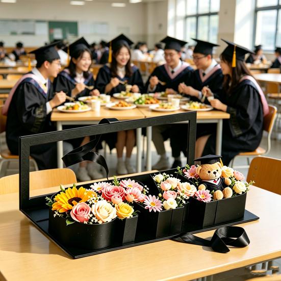 Graduation Gift Box 2026 Sturdy Self-Fillable Letter Shaped Box for Snacks Gifts Flowers Cash No Assembly DIY Graduation Gift for High School College