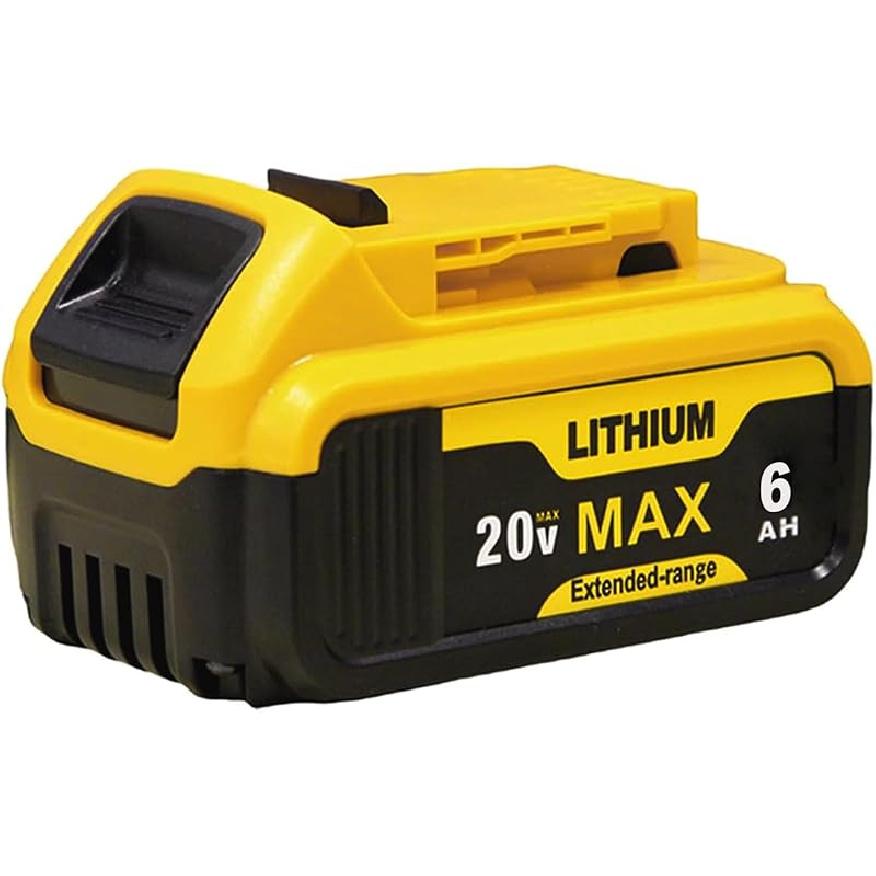 6Ah Replacement for Dew-alt 20V Max Battery DCB200 DCB201 DCB203 DCB204 DCB206 DCB207 Compatible with Dew-alt 20V XR DCD DCF DCG Series Cordless 1 pack DEWALT 20V battery