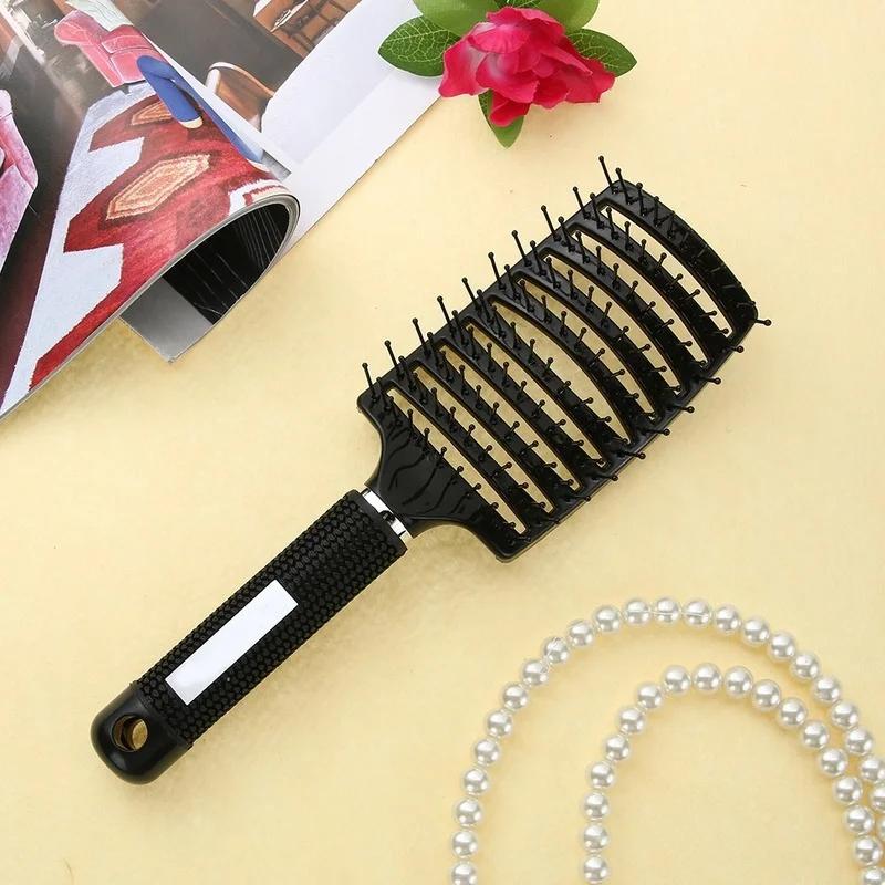 1 PC Hair Scalp Massage Comb Hairbrush Massager Women Wet Curly Detangle Hair Brush for Salon Hairdressing Styling Tools