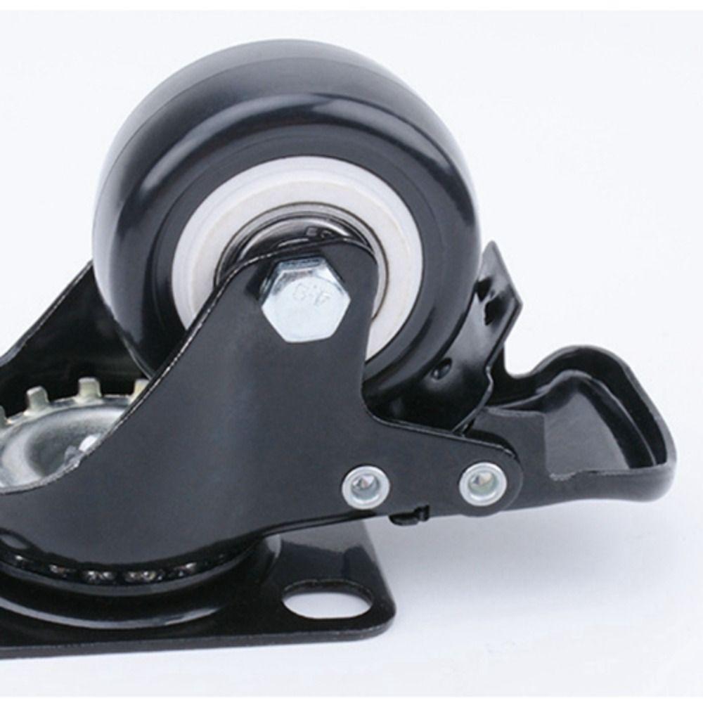 4PCS 360° Rotation Rubber Wheels Mute Caster Wheels Universal Heavy Duty Casters  Shoe Rack