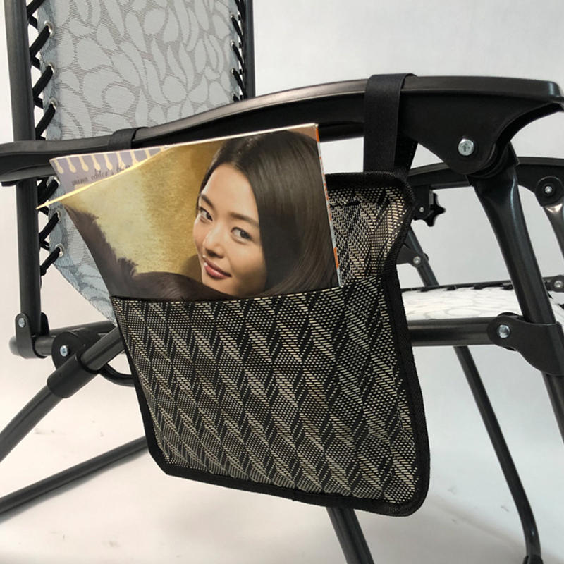 1Pcs Beach Chair Hanging Bag Armrest Storage Organizer Wheelchair Side Pouch Chair Side Storage Bag Camping Storage Cushion Storage Bag