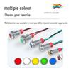 Waterproof LED Power Signal Light - 6/8/10/12mm, 6V/12V/24V Metal Indicator