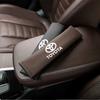 For Toyota Car Pu Leather Seat Belt Shoulder Protection Set Interior Accessories Gazoo Racing Corolla Crown Yaris Chr Auris Rav4