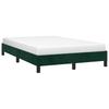 Bed Frame without Mattress Dark Green 120 x 190 cm Velvet