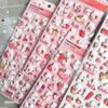 Adesivo in Schiuma Tridimensionale EVA Cartone Animato per Bambini Coniglietto Fragola Morbido Carino Ragazza Manuale Diario Adesivo Decorativo