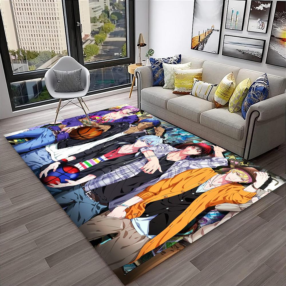 3D Anime Kuroko's Basketball Cartoon Carpet Rug for Home Living Room Bedroom Sofa Doormat Decor,kids Area Rug Non-slip Floor Mat