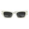 Miu Miu Side Logo Text Irregular Shape Sunglasses Women sunglasses White 0MU09WS1425S053