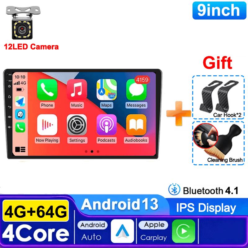 2Din Car Radio 7/9/10'' 64G Android 13 Wireless Carplay Radio Multimedia Stereo For Toyota Hyundai Kia Volkswagen Jeep Fiat