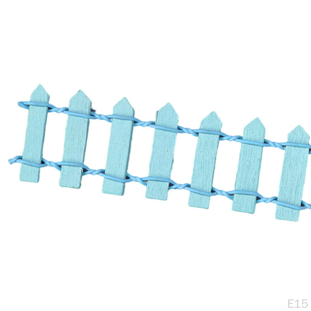 Garden Fence Decoration Crafts Miniature Dollhouse Decor Accessories Micro Scene Model Picket