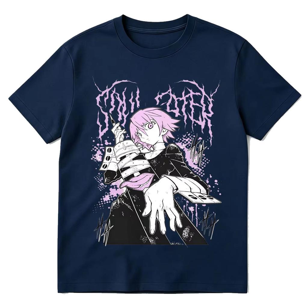Soul Eater Crona Anime T Shirts Unisexs Wounisex Clothing Fashion Harajuku Oversized Tshirt 100 Cotton Short Summer Streetwear Tee