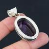 Daughters Day Deal Sterling Silver Natural Chevron Amethyst Boho Pendant Jewelry