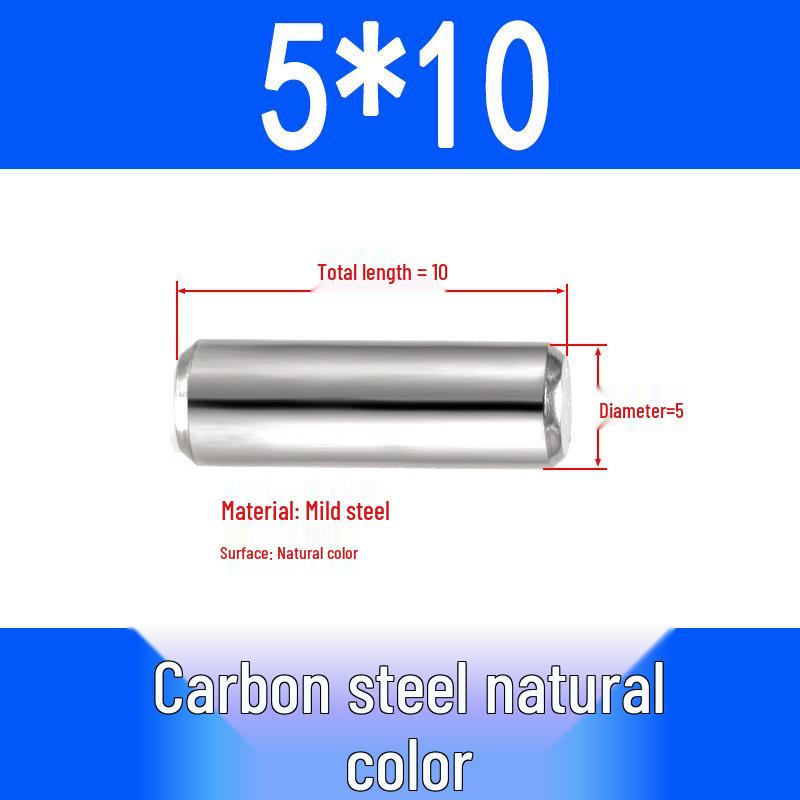 GB119 Iron Cylindrical Positioning Pin - Solid Pin Shaft M3M4M5M6M8M10M12