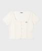 FALLETT Interlock Button Top White