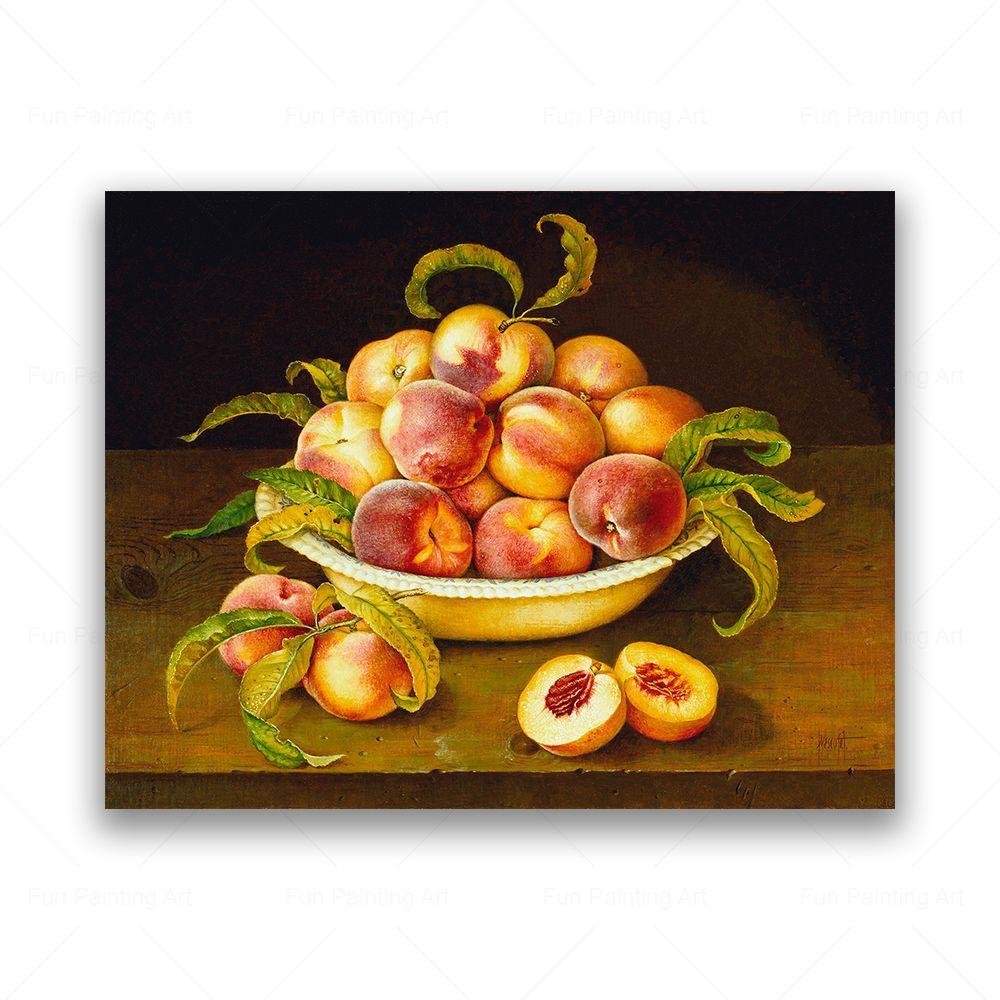 

Винтажное фруктовое дерево, натюрморт, холст, картина, персик, гранат, яблоко, лимон, апельсин, принты, постеры, настенная картина, декор для кухни 50x70cm no frame