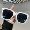 Square Goggles Sunglasses Women Fashion Oversized Punk Glasses Men Trendy Yellow Colors Shades Driving UV400 Eyewear Gafas