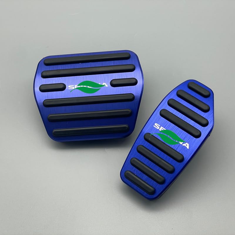 TADOKAPATU Pedalauflagen für den neuen Serena C27 und C28 Bremse und Gaspedal Sicher Passend Aluminiumlegierung und Gummi Innenraum-Set Serie, Abdeckungen, Fahren,