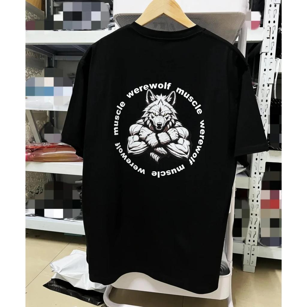 Men T-shirt Sports Muscle Fitness T Shirt Blouses Loose Short Sleeve Summer Bodybuilding Tee Summer Men Cotton Crew Neck Tops