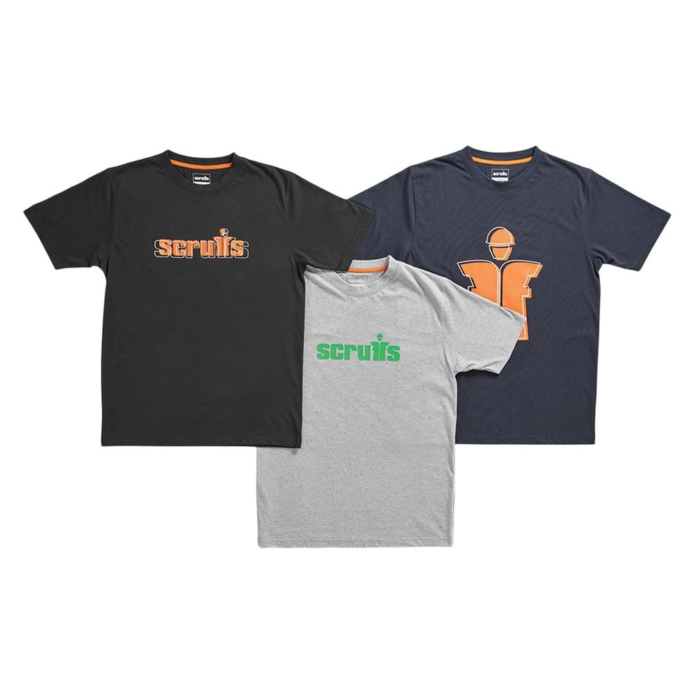 Scruffs Mens Houghton T-Shirt (Pack of 3)