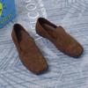 Fashion Outdoor Lazy Loafers Stylish Suede Leather Men's Shoes Summer New Driving Casual Shoes Comfy Style Man Slip On Flats Moccasins