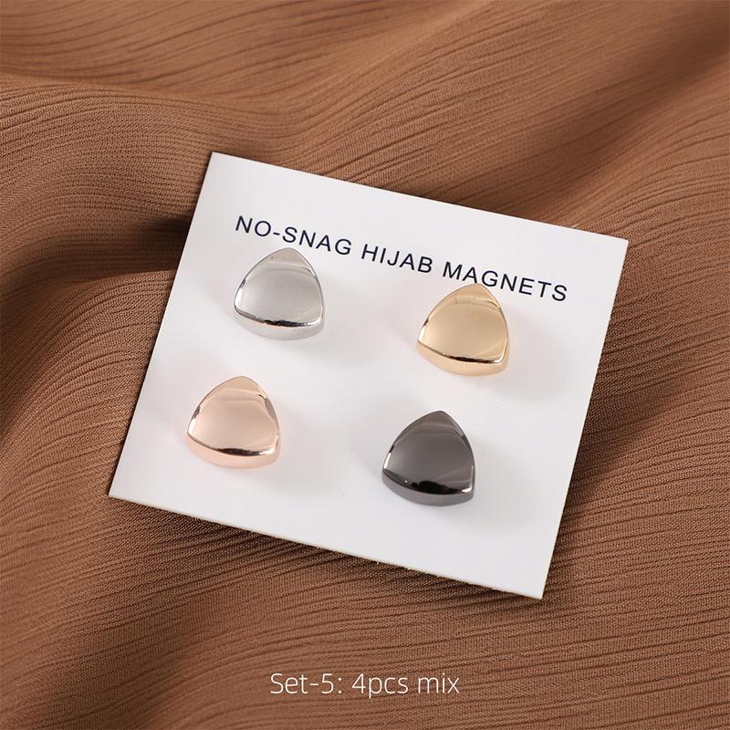 Matte Magnet Hijab Pins for Muslim Headscarf Women Scarf Magnetic Button Shawls Magnetic Brooch Ramadan Islamic Turban Fingdings