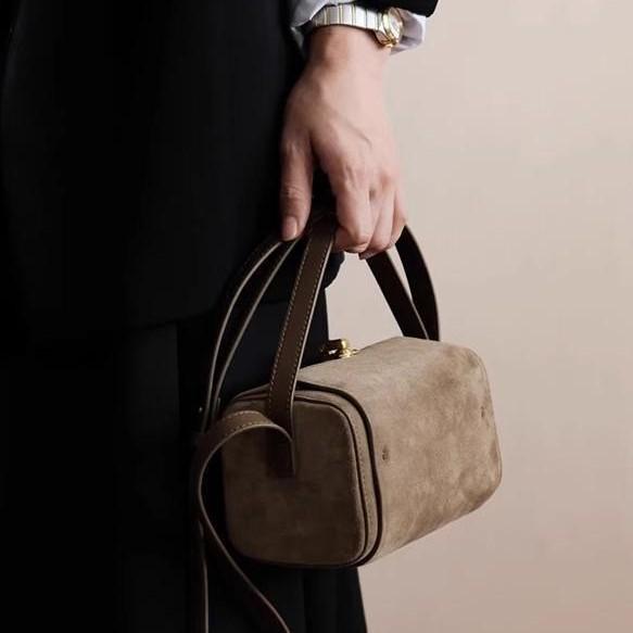 Acai Berry Purple High-End Women's Crossbody Boston Bag with Customizable Design