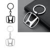Metal Car Keychain Emblem Pendant Key Chain Keyring For Honda Civic Fit Jazz Accord Pilot CRV Odyssey Passport City Accessories DE6