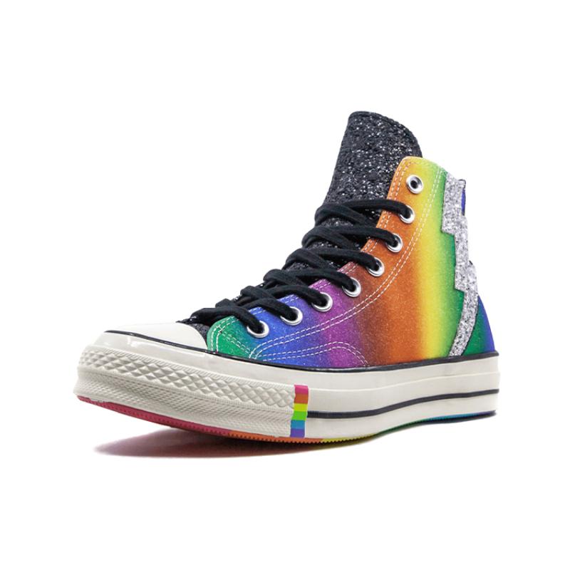 Converse Chuck 1970S Pride High Top Rainbow Lightning Sequins High Top Espadrilles Unisex Colour
