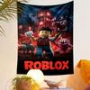 "Roblox Adventure: Haunted Mansion Scene" Patterned Tapestry Decorative Wall Hanging, Home Bedroom Living Room Decor