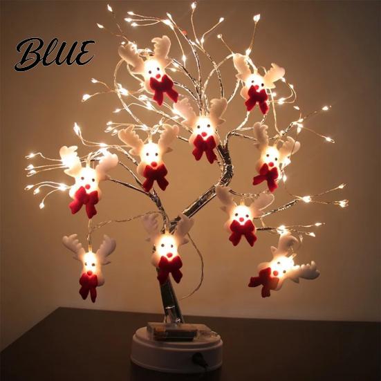 Winter Decor Lights Christmas Decorations Operated LED String Battery Snowman Garland Holiday Unique Lighting