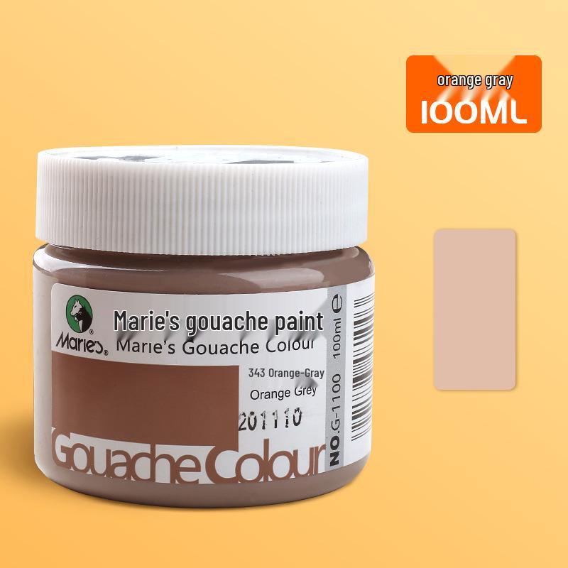 Mali 24-Color Children's Gouache Paint Set, 100ml Washable Art Supplies for Students