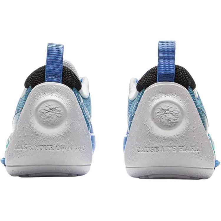 Li Ning YOUNG All City 12 V2 Slip Resistant Low Top Basketball Shoes Teal Blue Teenagers YKBV048-1