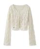 Vivacious Wrinkle V-Neck Crop Cardigan_2 Colors
