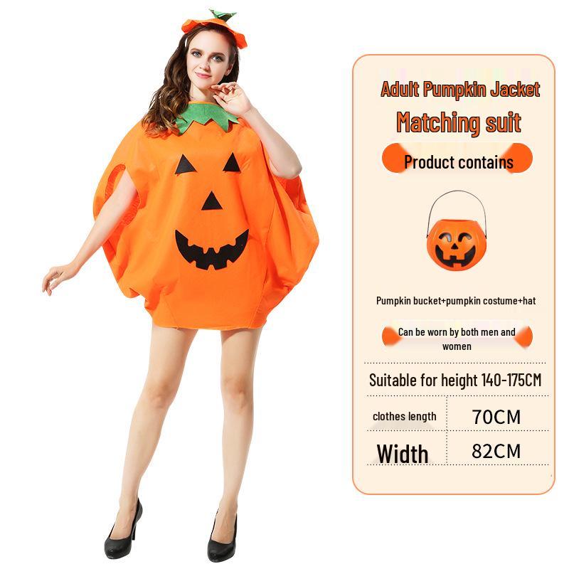 Halloween Pumpkin Costume: Kids' & Adults' Cosplay Outfit for Performances