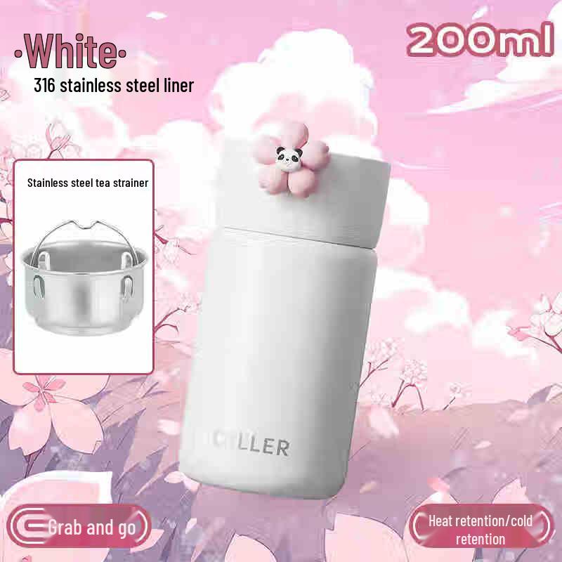 Dileber Sakura Portable Insulated Straw Cup 200ML