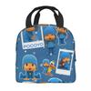 Pocoyoes Cartoon Comdy Accessories Insulated Lunch Bag For School Food Box Portable Thermal Cooler Lunch Boxes