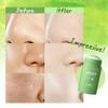 1 Pezzo Maschera Viso Tè Verde Olio Argilla Purificante Stick Controllo Sebo Melanzana Anti-Acne Maschera Solida