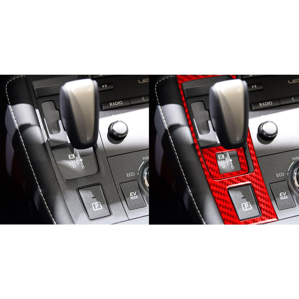 Para Lexus CT 200h 2011 2012 2013 2014 2015 2016 2017 Accesorios Fibra de Carbono Interior Embellecedor Panel de Cambios Pegatina