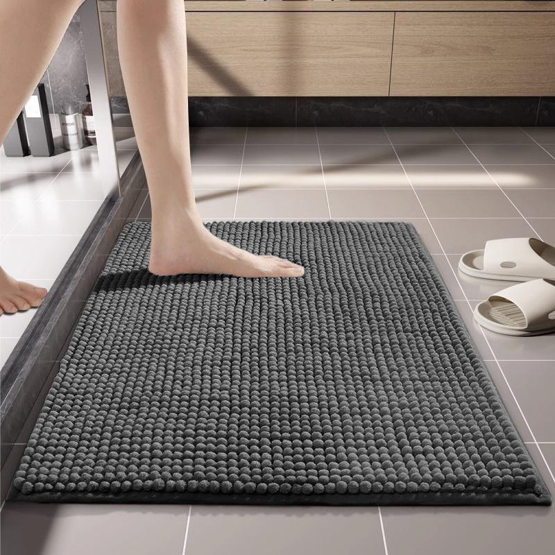 Special Short Hair Floor Mat Toilet Bathroom Floor Mat Dirt Resistant Door Mat Fixed Soft Absorbent Non-Slip Carpet