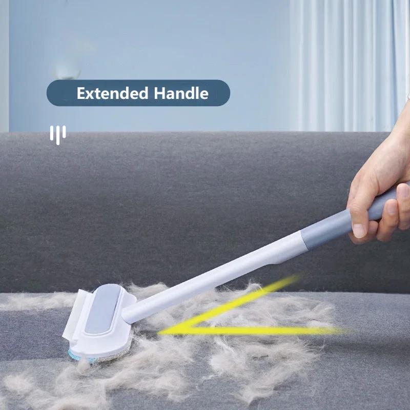 3 In 1 Pet Hair Remover Brush Long Handle Window Cleaning Brush Pet Fur Cleaning Tool Manual Cat Dog Hair Remover Brush