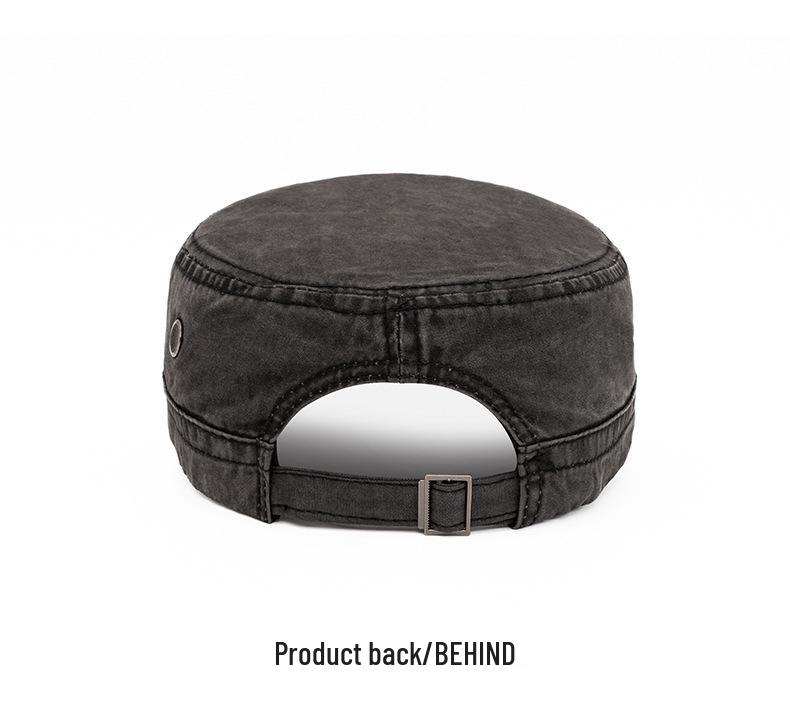 Men's Summer Flat Top Washed Military Baseball Cap