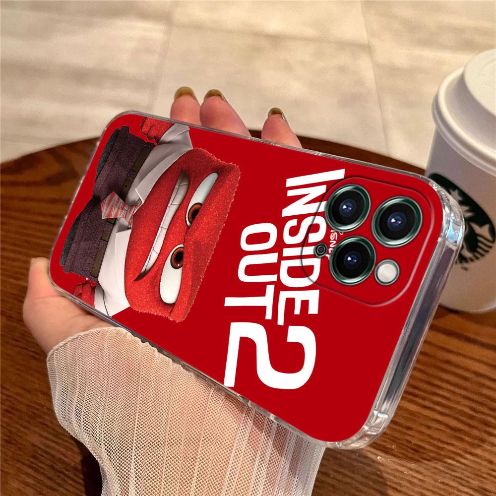 Inside Out Anger Sadness Disgust Phone Case For iPhone 17 Pro Max 17E 11 12 13 14 15 16 Pro Max Plus 17 Air 16E 7 XS Soft Cover