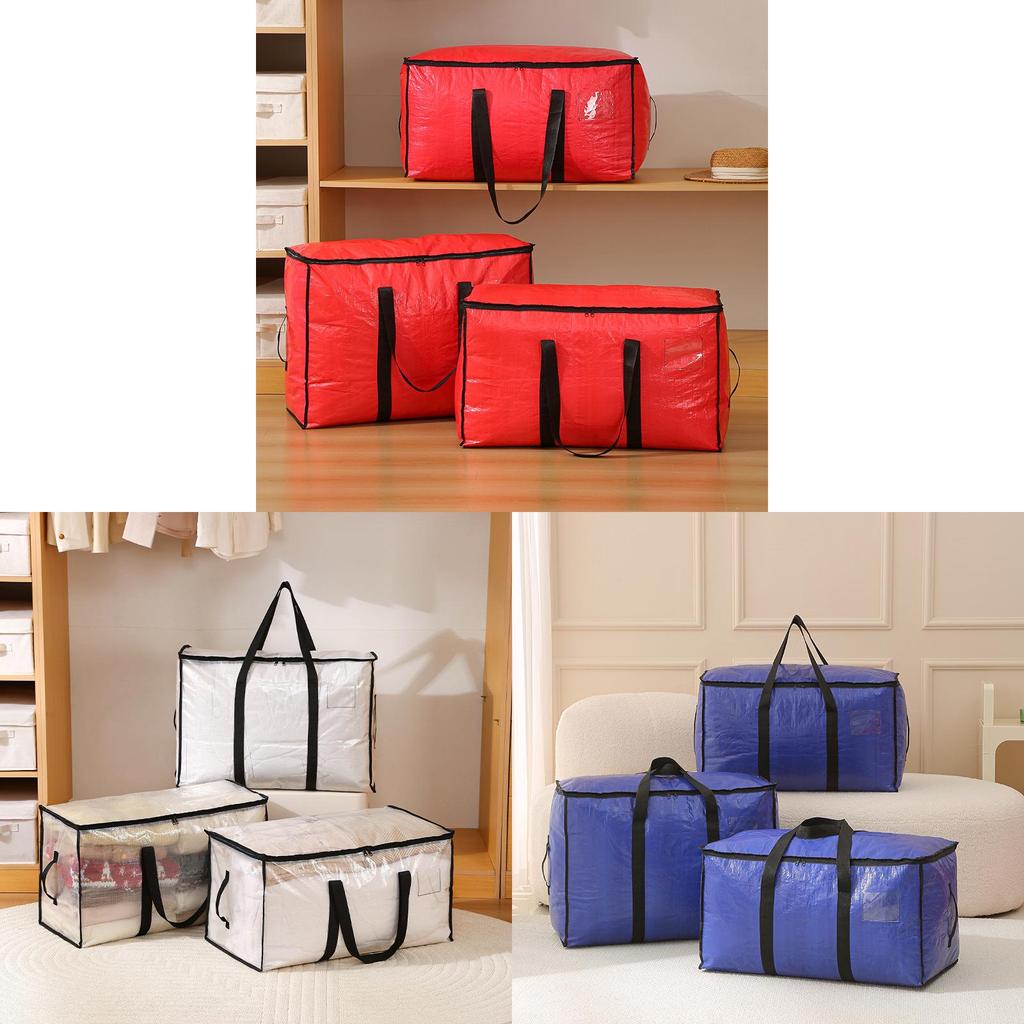 Modern Minimalist Pp Quilt Storage Bag With Multiuse Organizer For Home And Travel